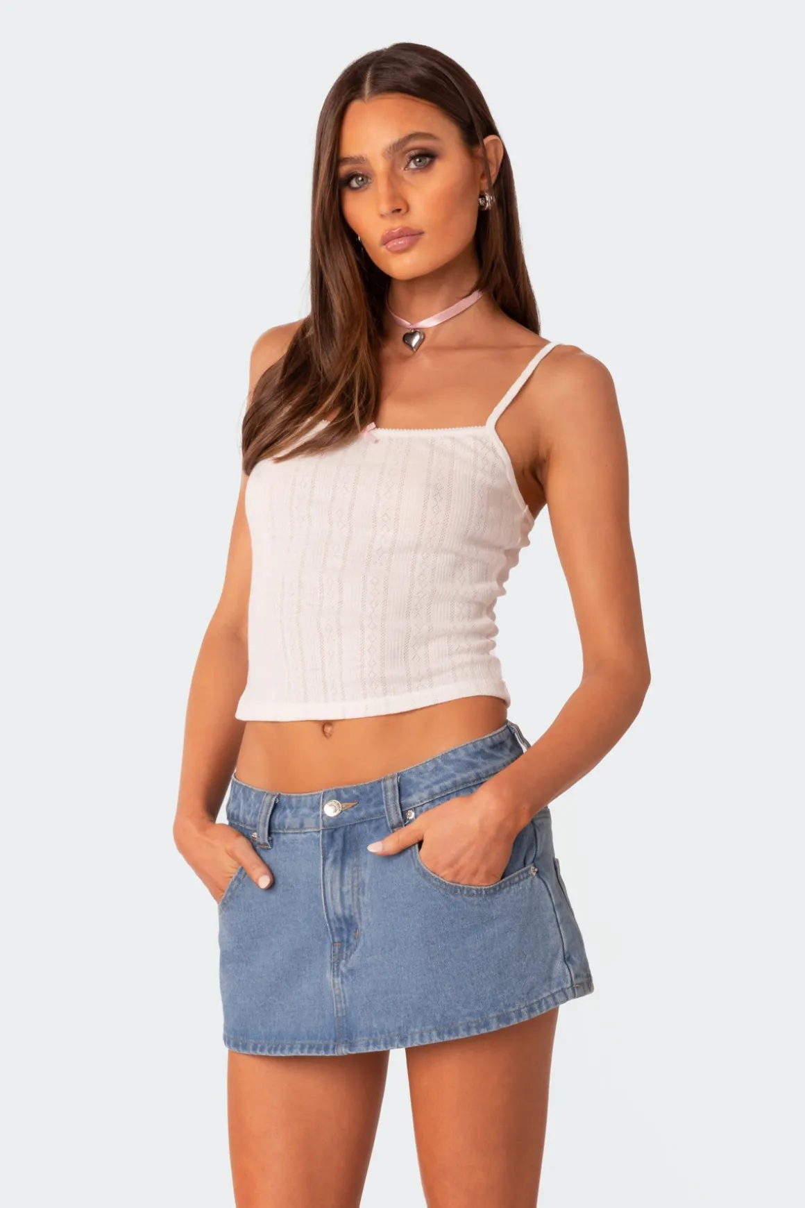 Pointelle Tank Top
