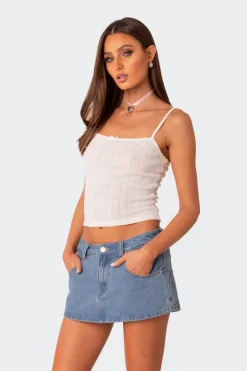 Pointelle Tank Top