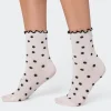 Polka Dot Frill Socks