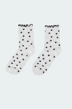 Polka Dot Frill Socks