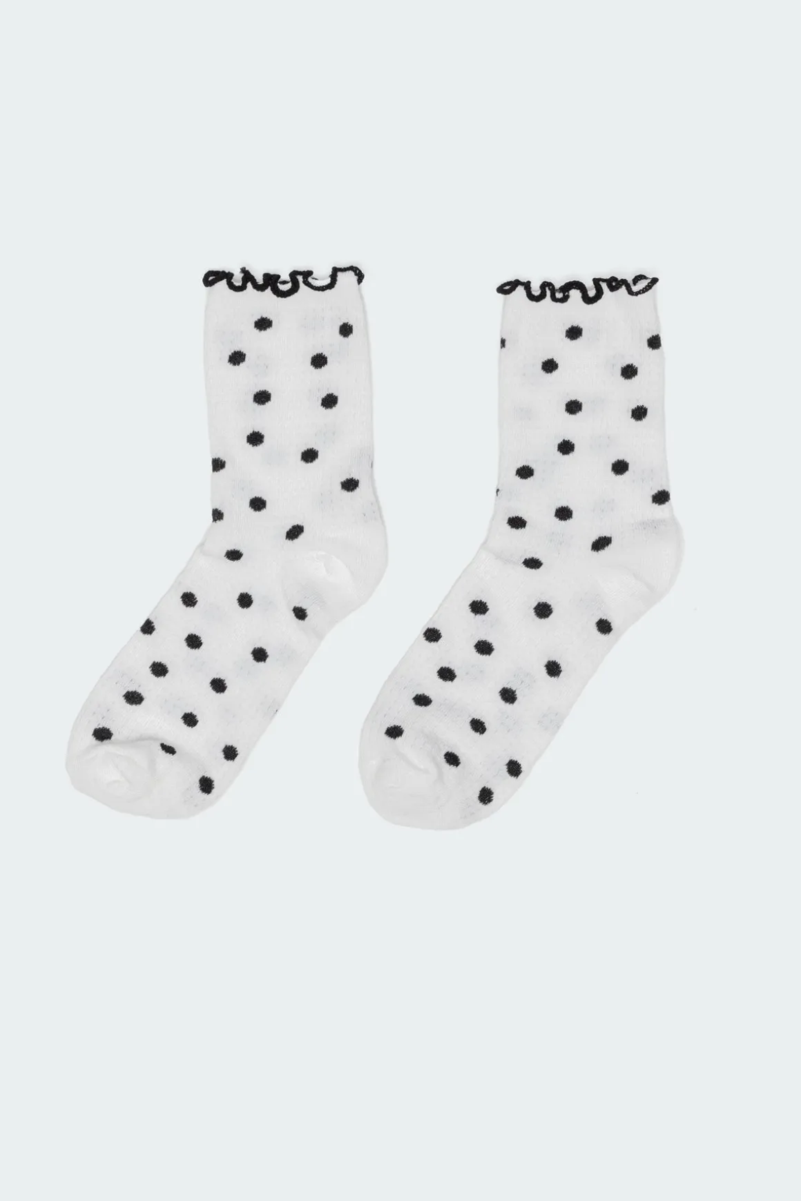 Polka Dot Frill Socks