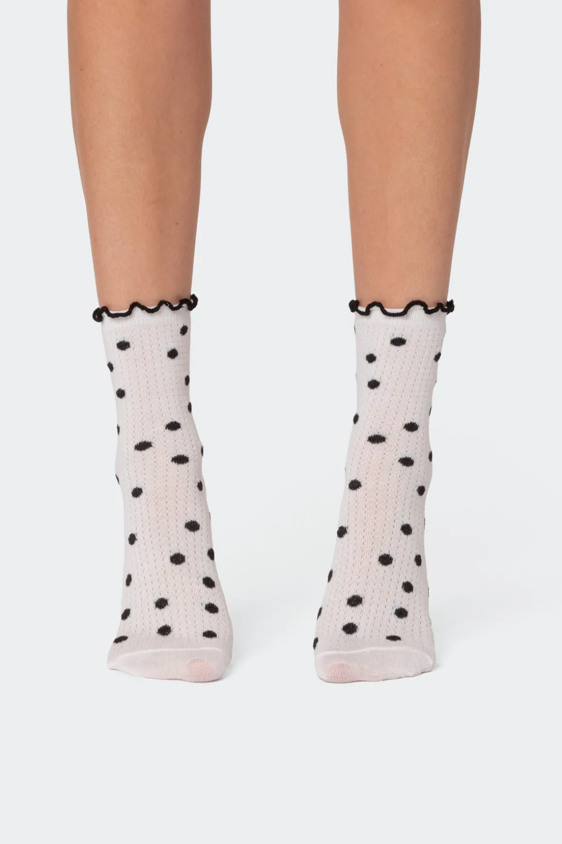 Polka Dot Frill Socks