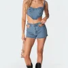 Polly Pocketless Denim Shorts