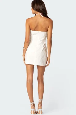 Poplin Bustier Mini Dress