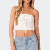 Poplin Bustier Top