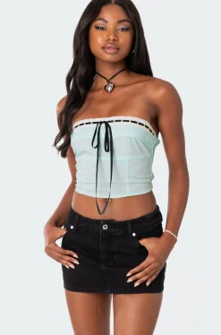 Poplin Bustier Top