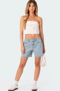 Poplin Bustier Top