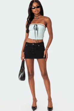 Poplin Bustier Top