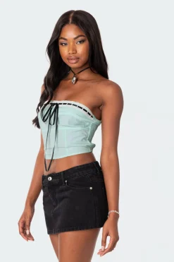 Poplin Bustier Top