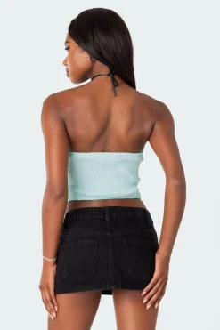 Poplin Bustier Top