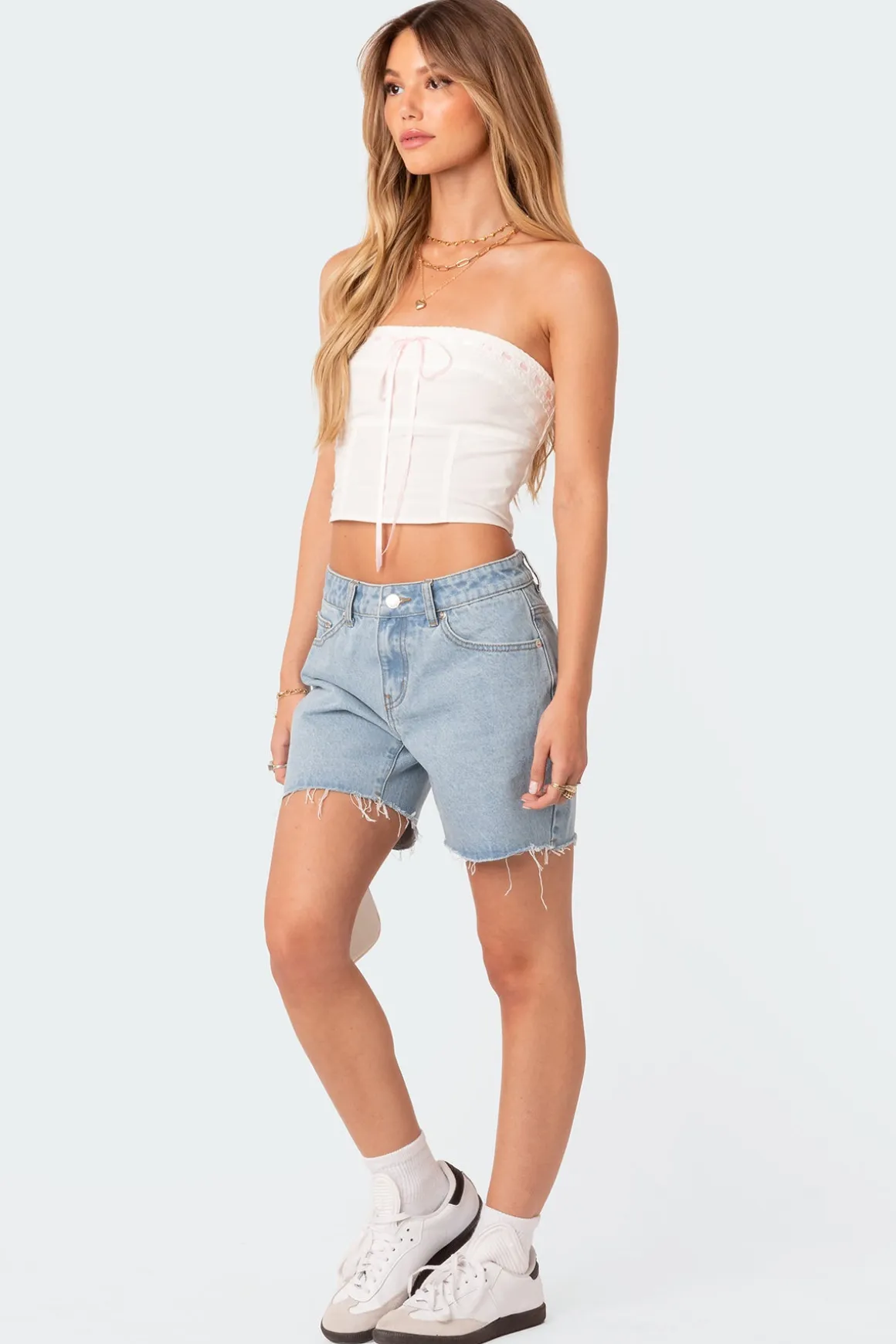 Poplin Bustier Top