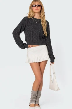 Poppy Cable Knit Sweater