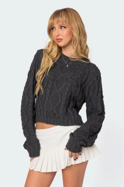 Poppy Cable Knit Sweater