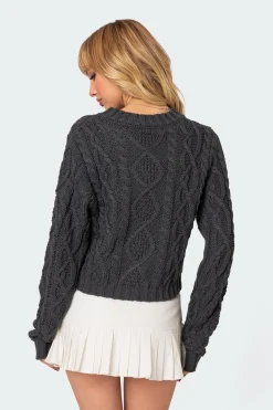 Poppy Cable Knit Sweater