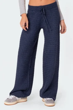 Portia Relaxed Cable Knit Pants