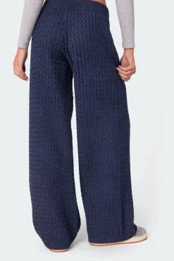 Portia Relaxed Cable Knit Pants