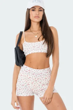 Primrose Waffle Crop Top
