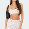 Primrose Waffle Crop Top
