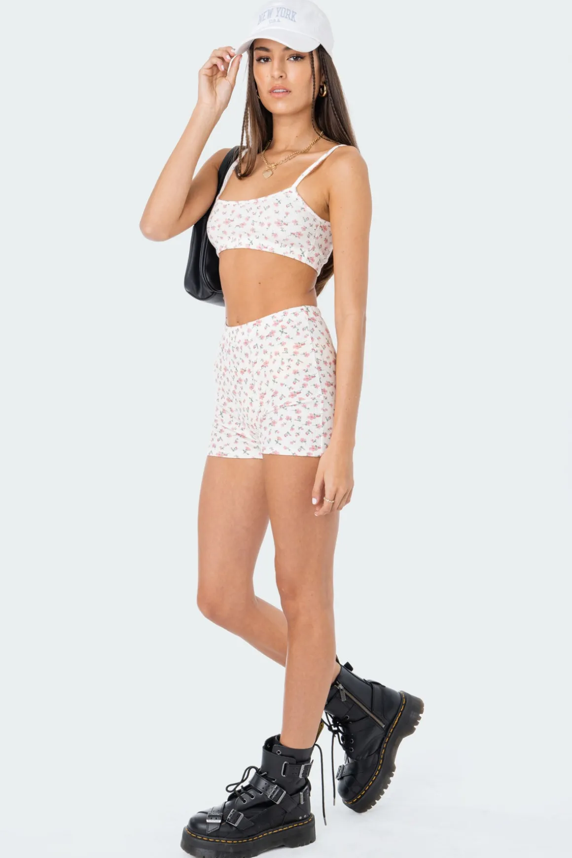 Primrose Waffle Crop Top