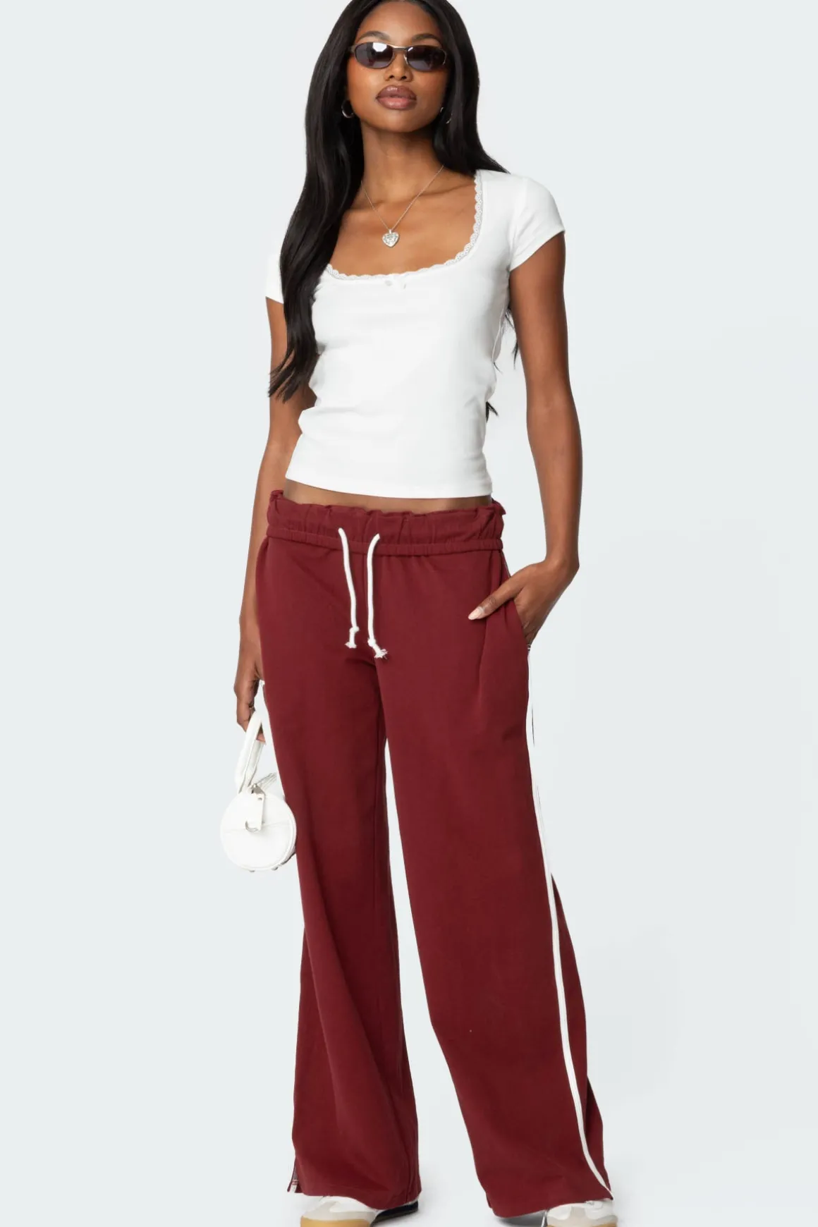 Priscilla Lace Trim T Shirt