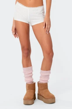 Prissy Pointelle Micro Shorts