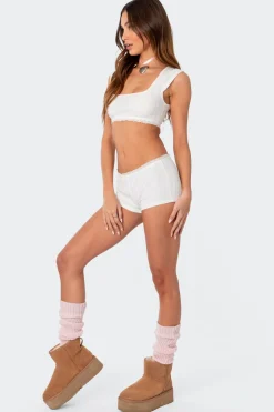 Prissy Pointelle Micro Shorts