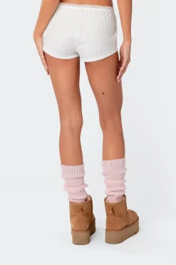 Prissy Pointelle Micro Shorts