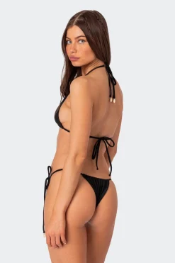 Puka Charm Triangle Bikini Top