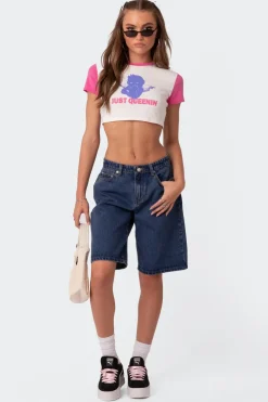 Queenin Cropped T Shirt