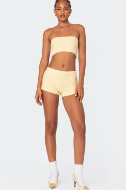 Raegan Cable Knit Bandeau Top