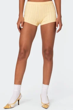 Raegan Cable Knit Shorts