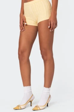 Raegan Cable Knit Shorts