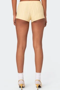 Raegan Cable Knit Shorts