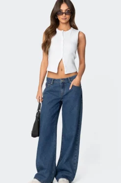 Raelynn Washed Low Rise Jeans