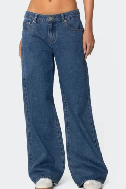 Raelynn Washed Low Rise Jeans