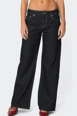 Raelynn Washed Low Rise Jeans