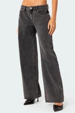 Raelynn Washed Low Rise Jeans
