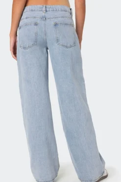 Raelynn Washed Low Rise Jeans