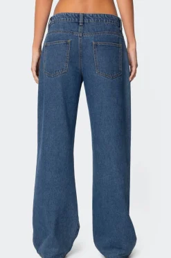 Raelynn Washed Low Rise Jeans