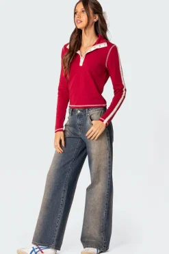Raelynn Washed Low Rise Jeans