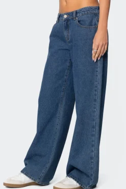 Raelynn Washed Low Rise Jeans