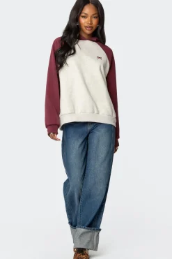 Raglan Bow Oversized Hoodie