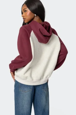 Raglan Bow Oversized Hoodie