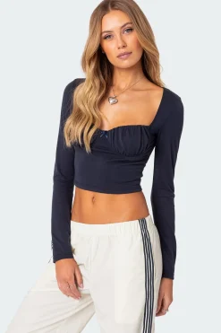 Rain Cupped Long Sleeve Top