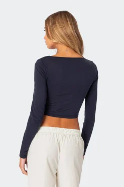 Rain Cupped Long Sleeve Top