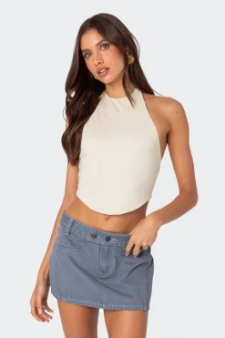 Raine Curved Halter Top
