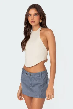 Raine Curved Halter Top