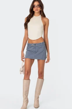 Raine Curved Halter Top