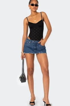 Raven Cupped Eyelet Bodysuit