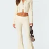 Ray Cable Knit Flared Pants